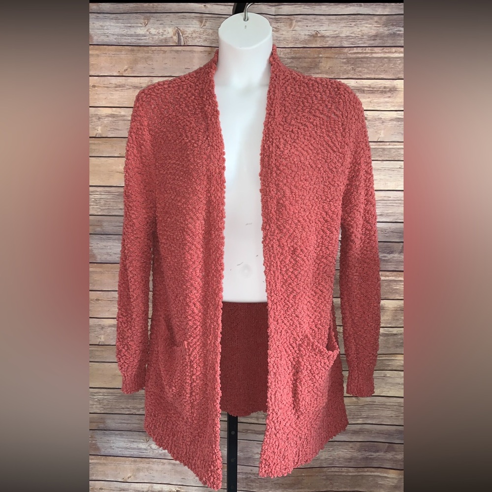 Zenana Rust Sweater Cardigan - Size 1XL